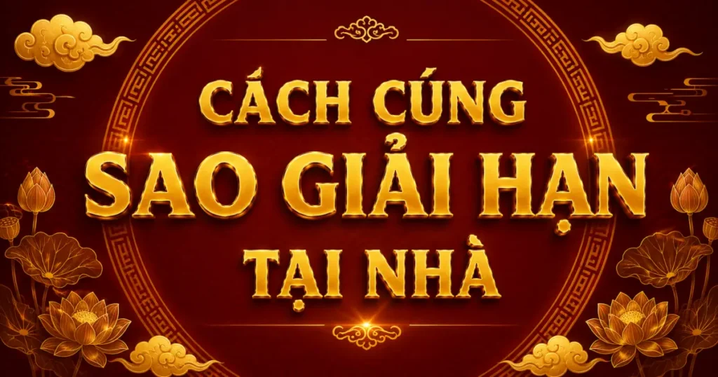 Hướng dẫn cách cúng sao giải hạn tại nhà chuẩn 2026