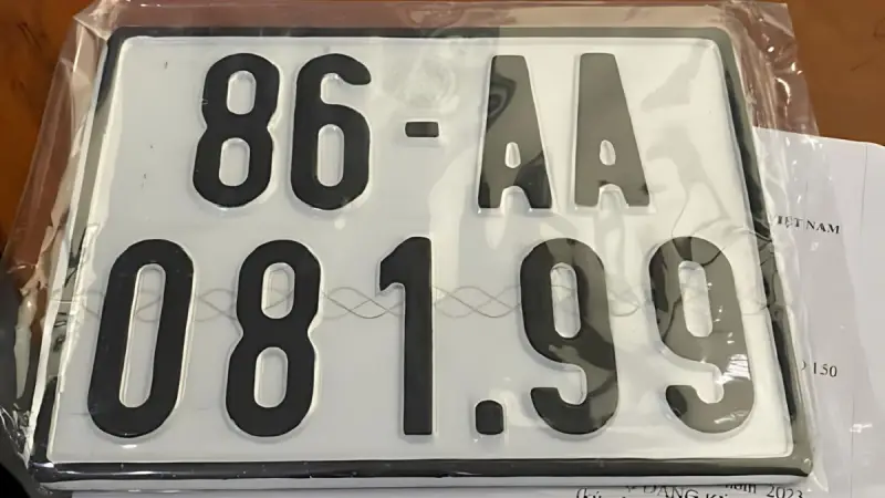 Biển xe đuôi số 86 có ý nghĩa gì?